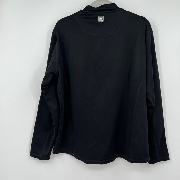 PETER MILLAR WARMTH Black Long Sleeve 1/4 Zip Pullover Sweater Men's Size medium - Picture 10 of 14